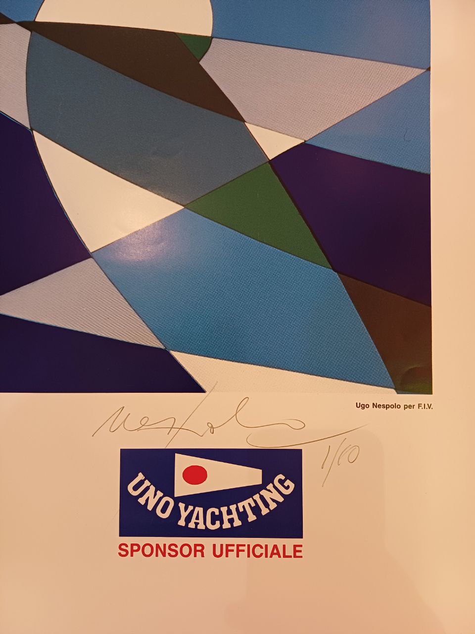 Manifesto originale pubblicitario - Federazione Italiana Vela FIV