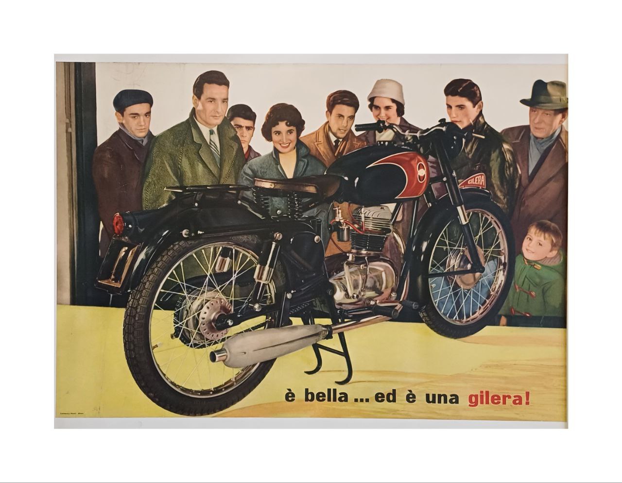 Manifesto originale pubblicitario - Moto Gilera