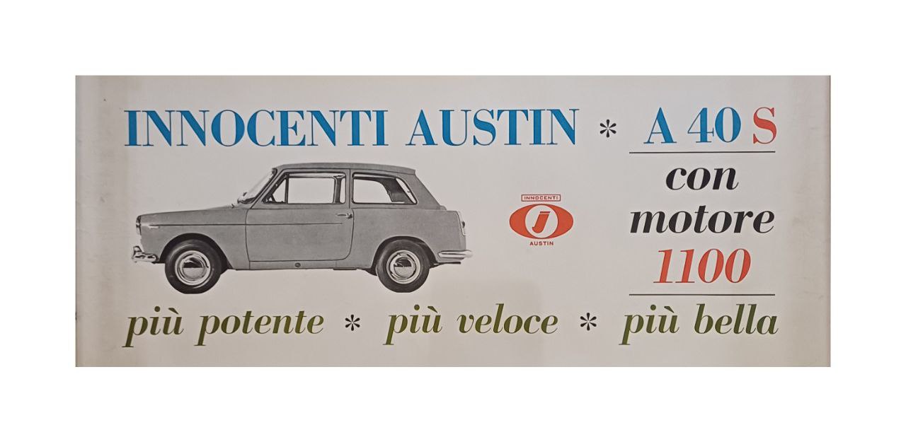 Manifesto originale pubblicitario - Innocenti Austin