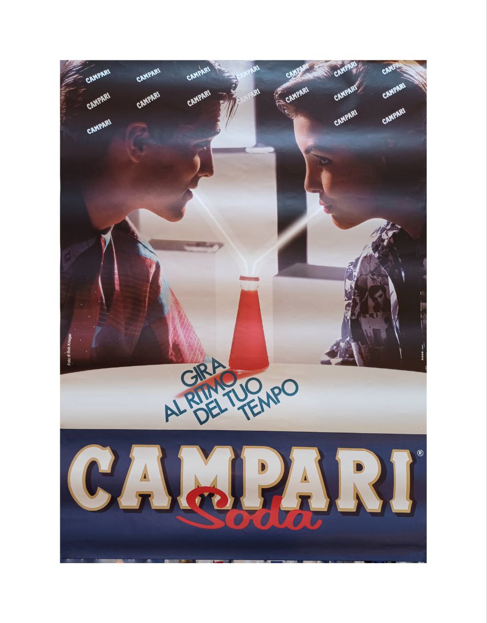 Manifesto originale pubblicitario - Campari soda