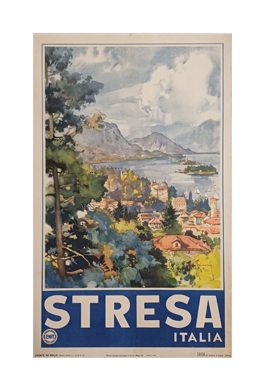 Manifesto originale pubblicitario - Stresa Lago Maggiore