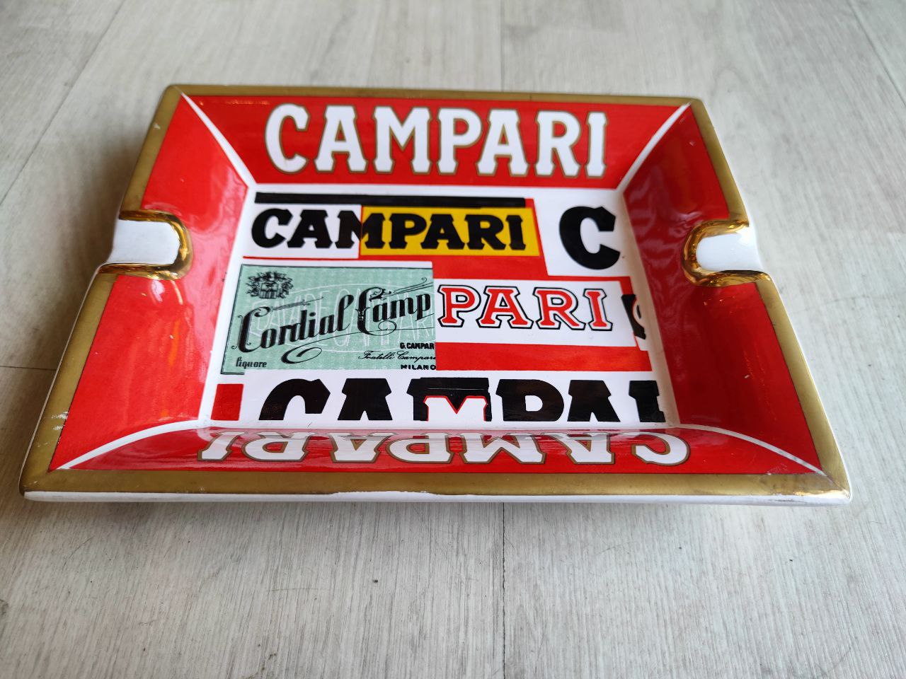 Posacenere pubblicitario Campari - Bruno Munari