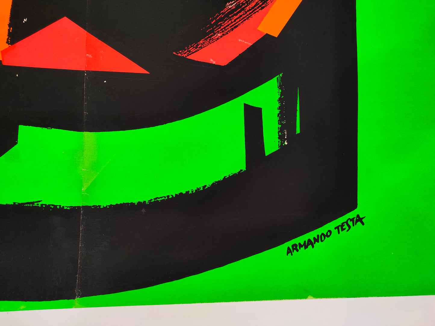 Manifesto originale pubblicitario - Punt E Mes fluo - carpano