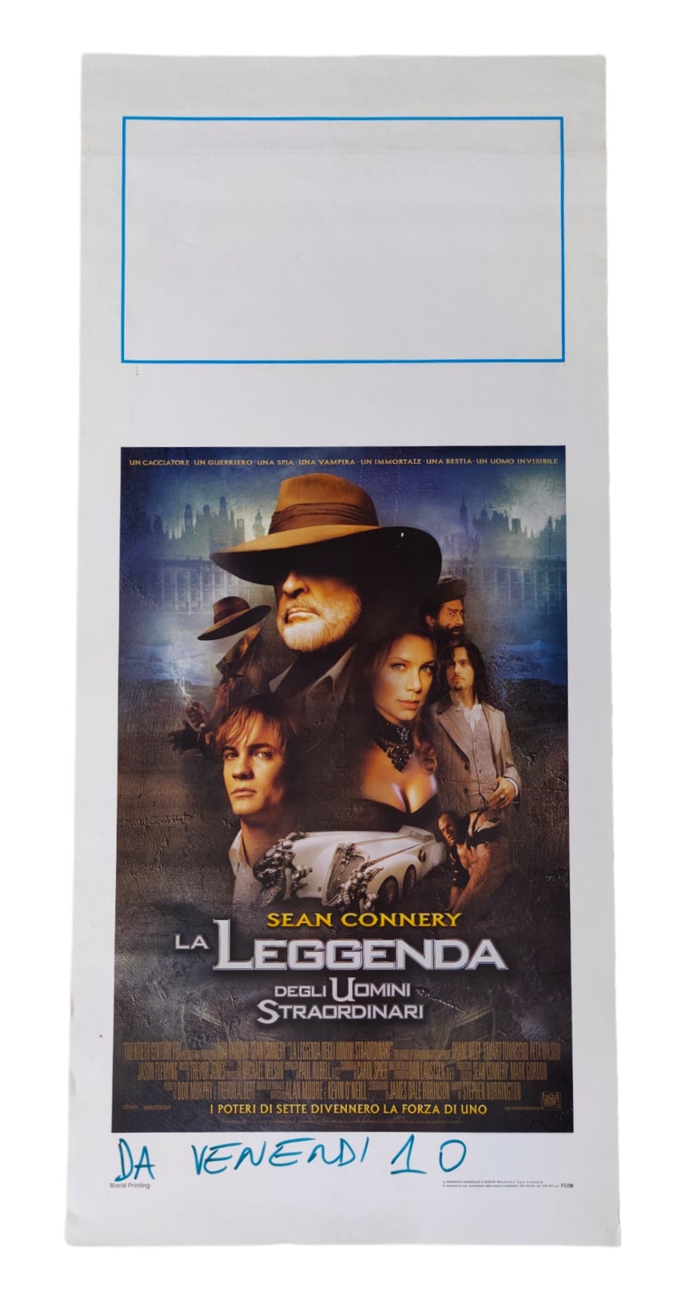 Locandina originale di cinema - La leggenda degli uomini straordinari