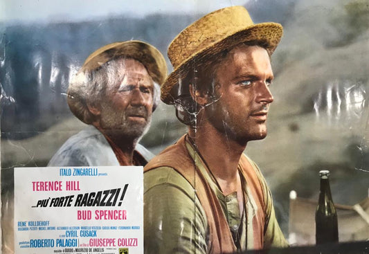 Fotobusta Di Cinema Originale D'Epoca …Più Forte Ragazzi! 1972 Tortona4Arte