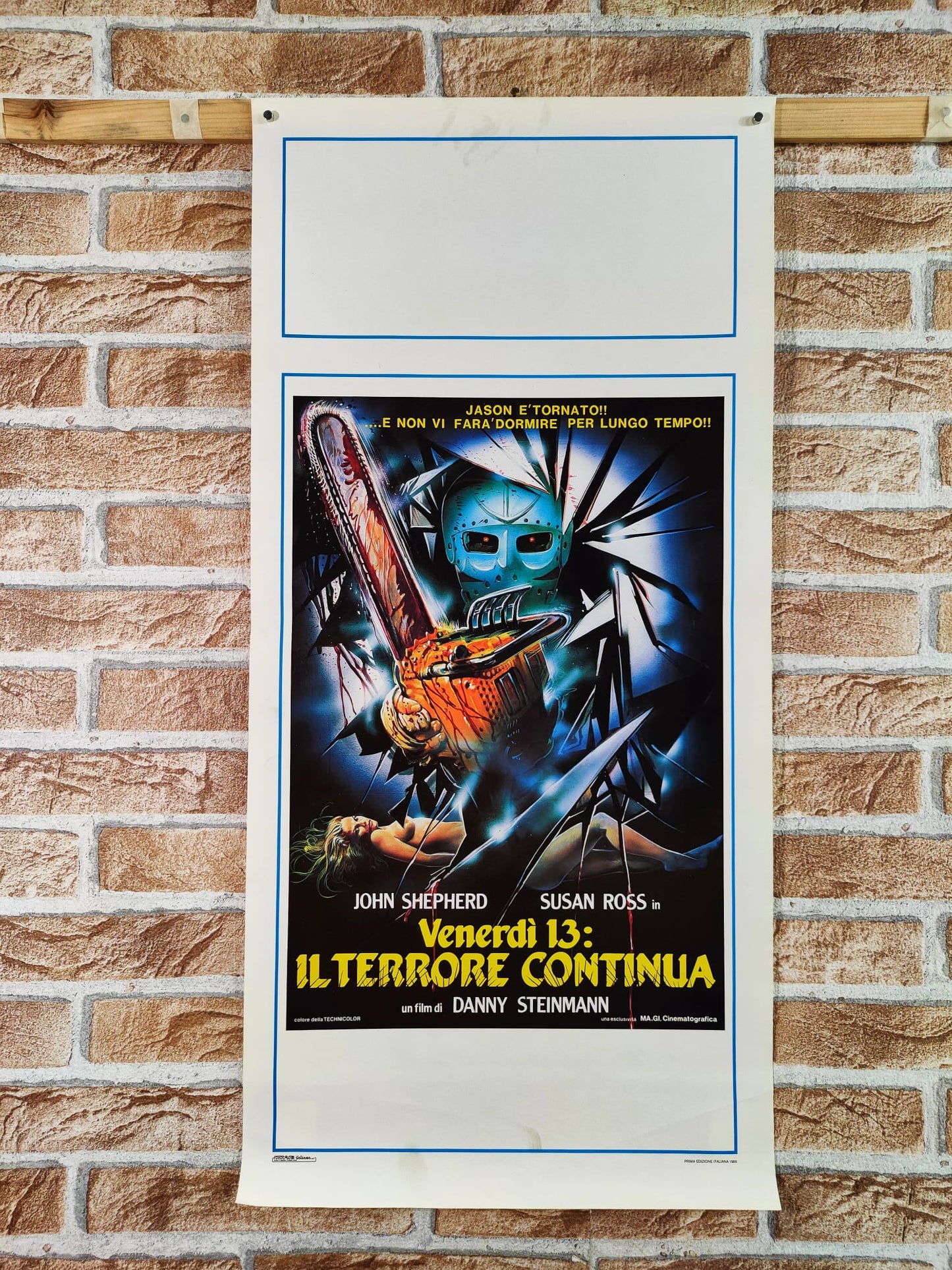 Locandina originale di cinema - Venerdì 13: il terrore continua Tortona4Arte