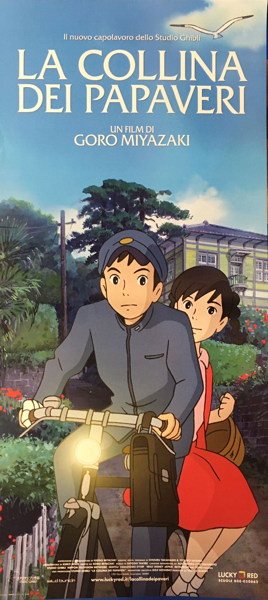 Locandina Di Cinema Originale D'Epoca La Collina Dei Papaveri 2011 (Miyazaki) Tortona4Arte