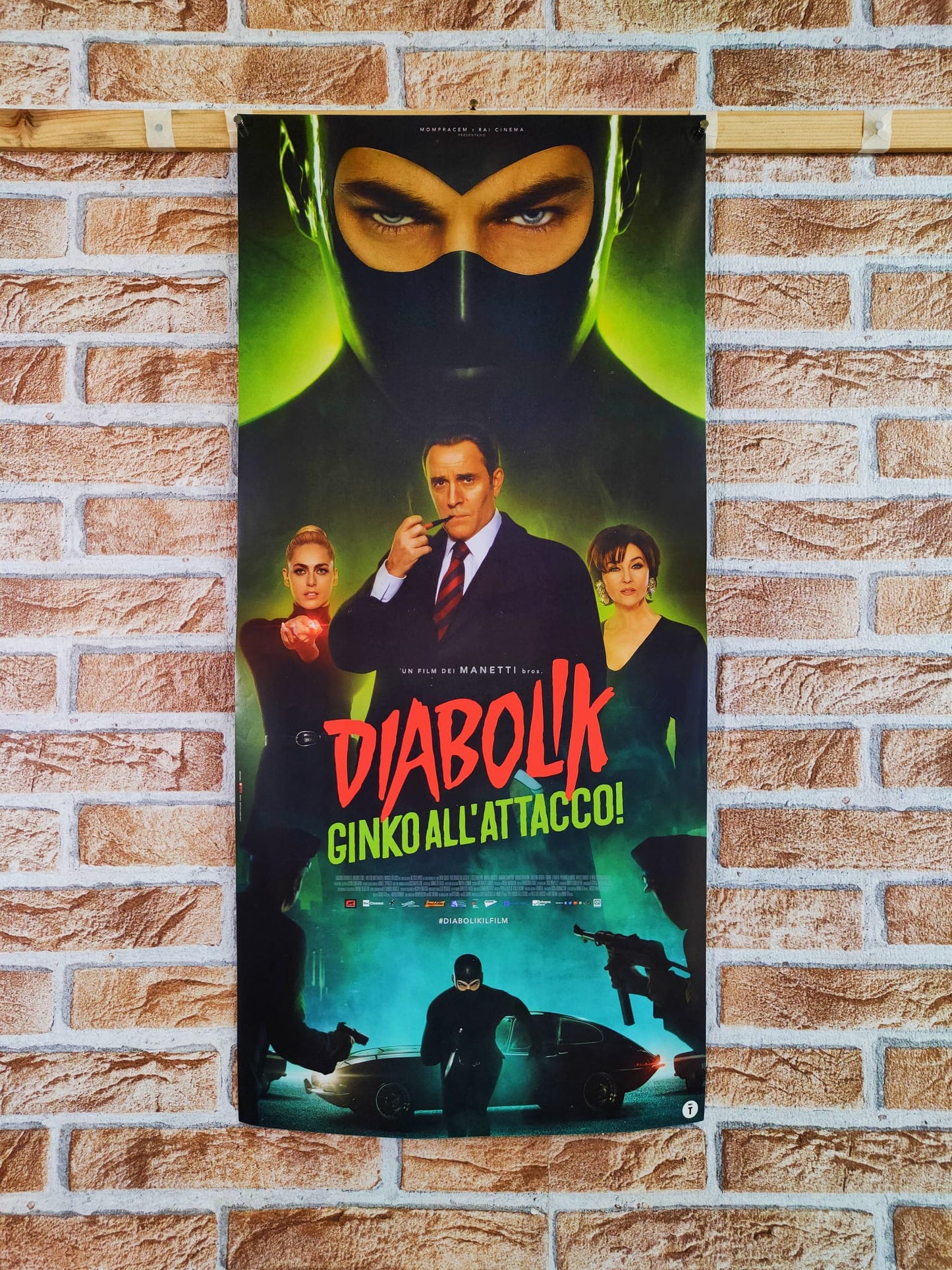 Locandina originale di cinema - Diabolik Ginko all'attacco Tortona4Arte