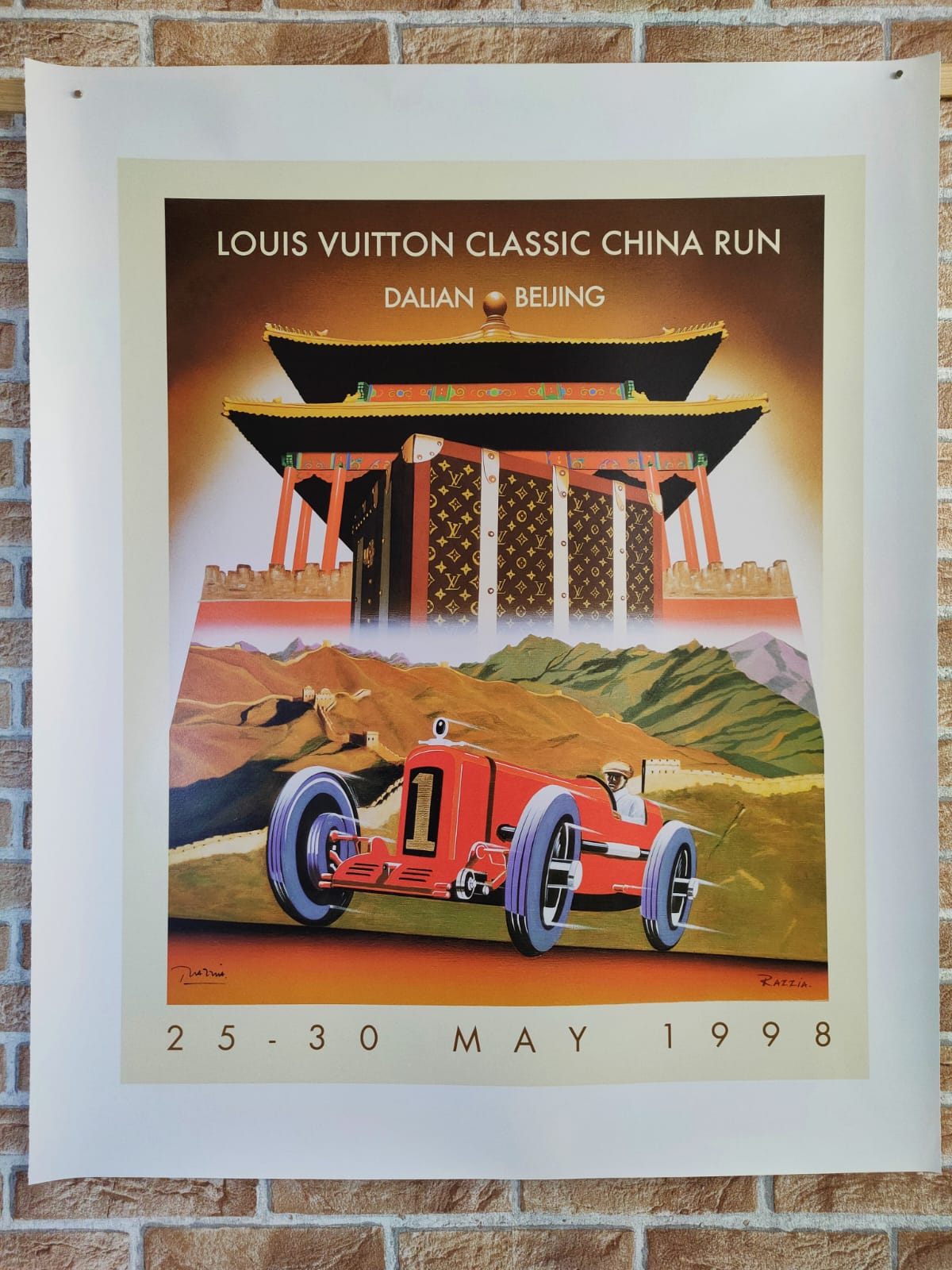 Manifesto Pubblicitario Louis Vuitton Dalian - Beijing (Razzia) 1998 Tortona4Arte