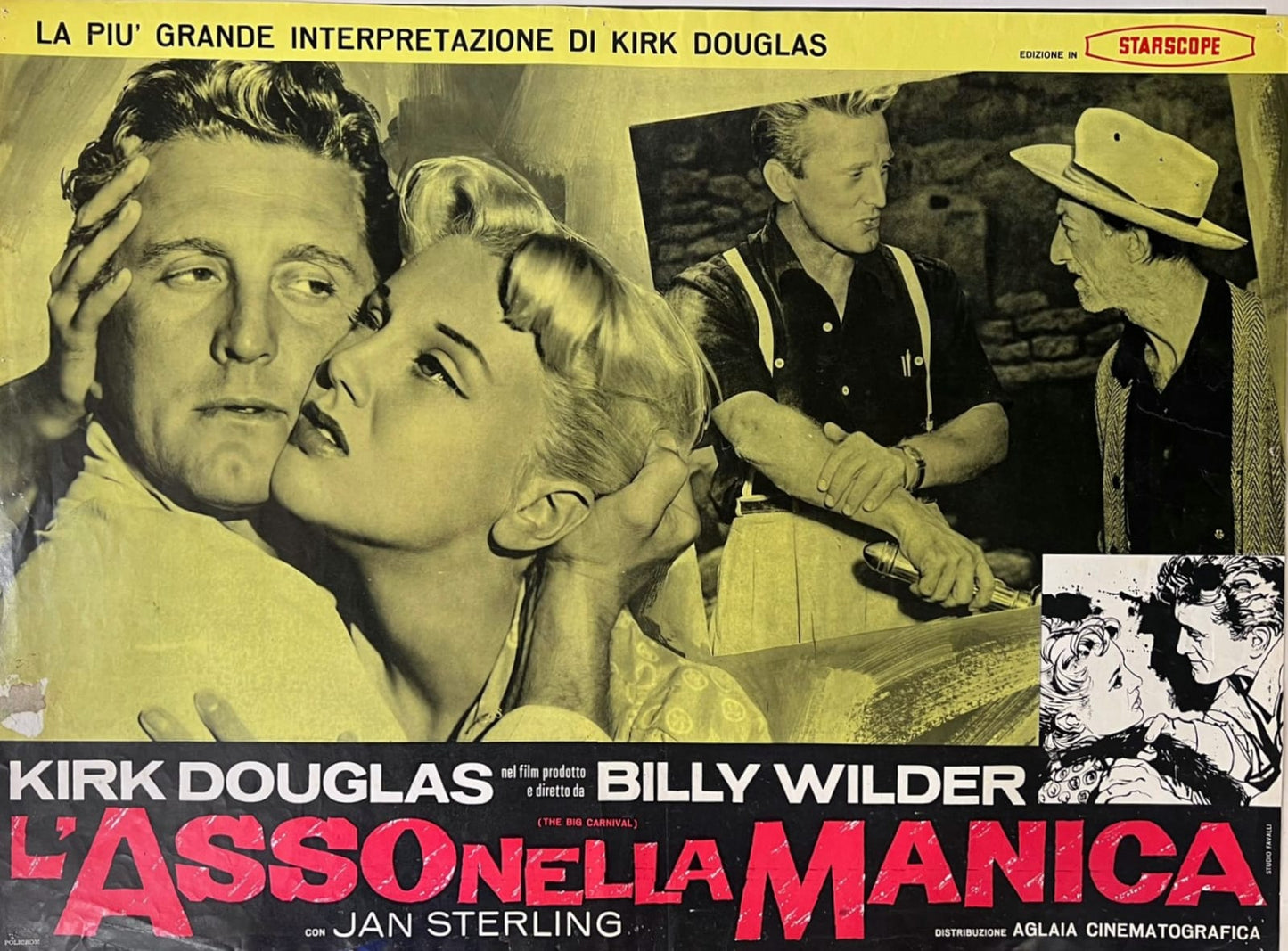 Fotobusta originale anno 1951 L'asso nella manica - TUC2255 Tortona4Arte