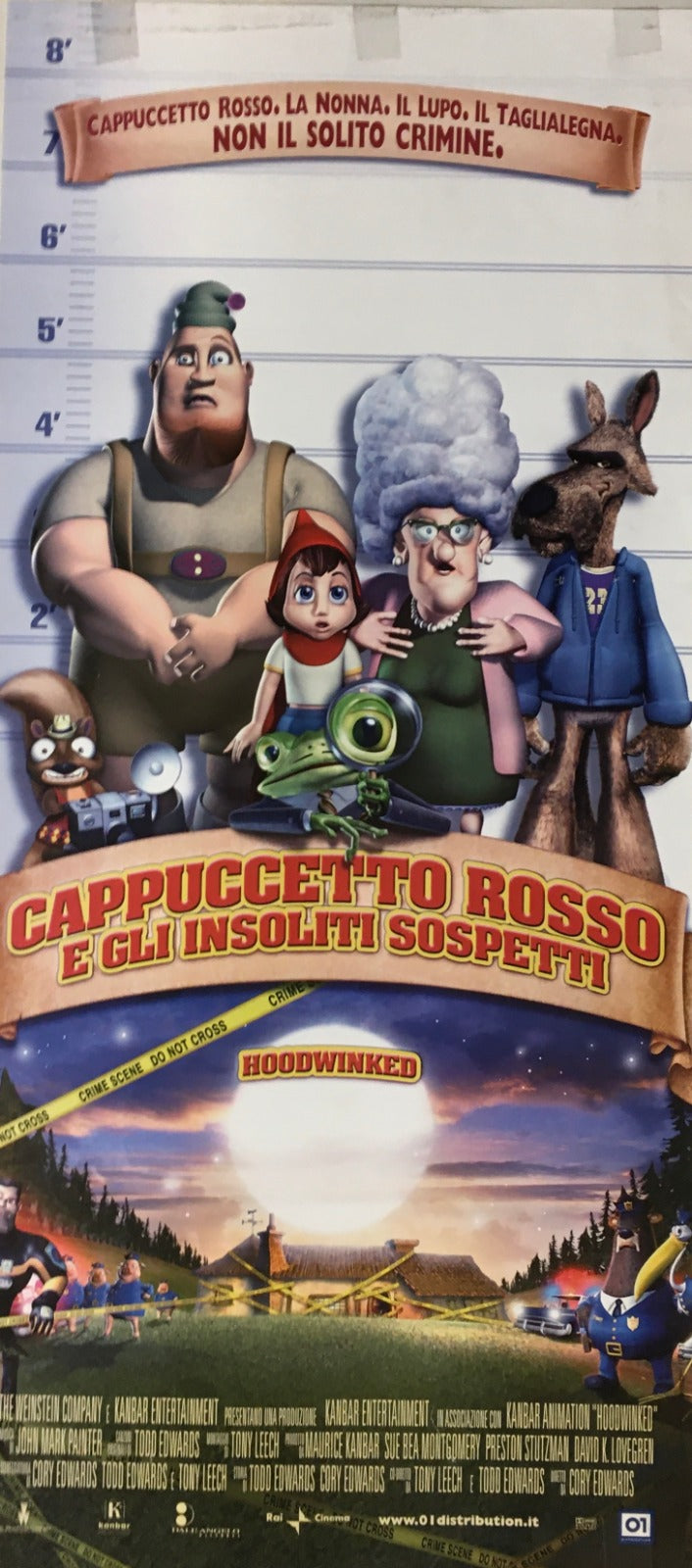 Locandina Di Cinema Originale Cappuccetto Rosso E Gli Insoliti Sospetti 2005 Tortona4Arte
