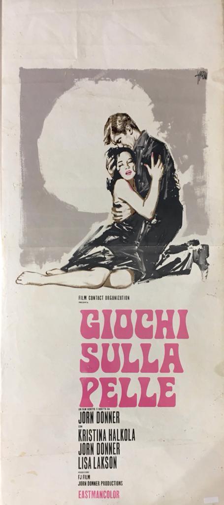 Locandina Di Cinema Originale D'Epoca Giochi Sulla Pelle 1967 Tortona4Arte