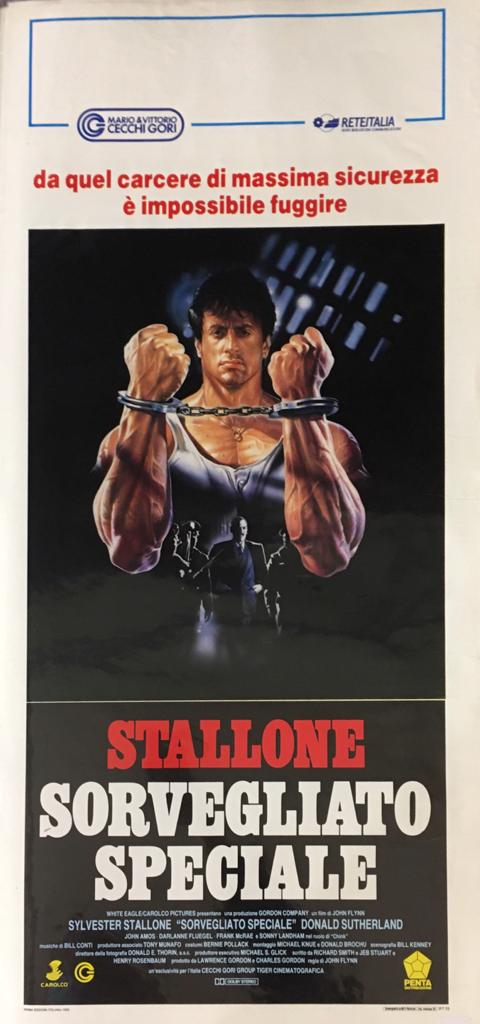 Locandina Di Cinema Originale D'Epoca Sorvegliato Speciale 1986 Tortona4Arte