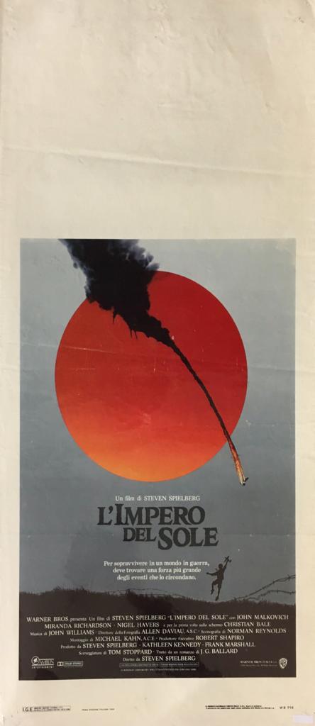Locandina Di Cinema Originale D'Epoca L'Impero Del Sole 1988 Tortona4Arte