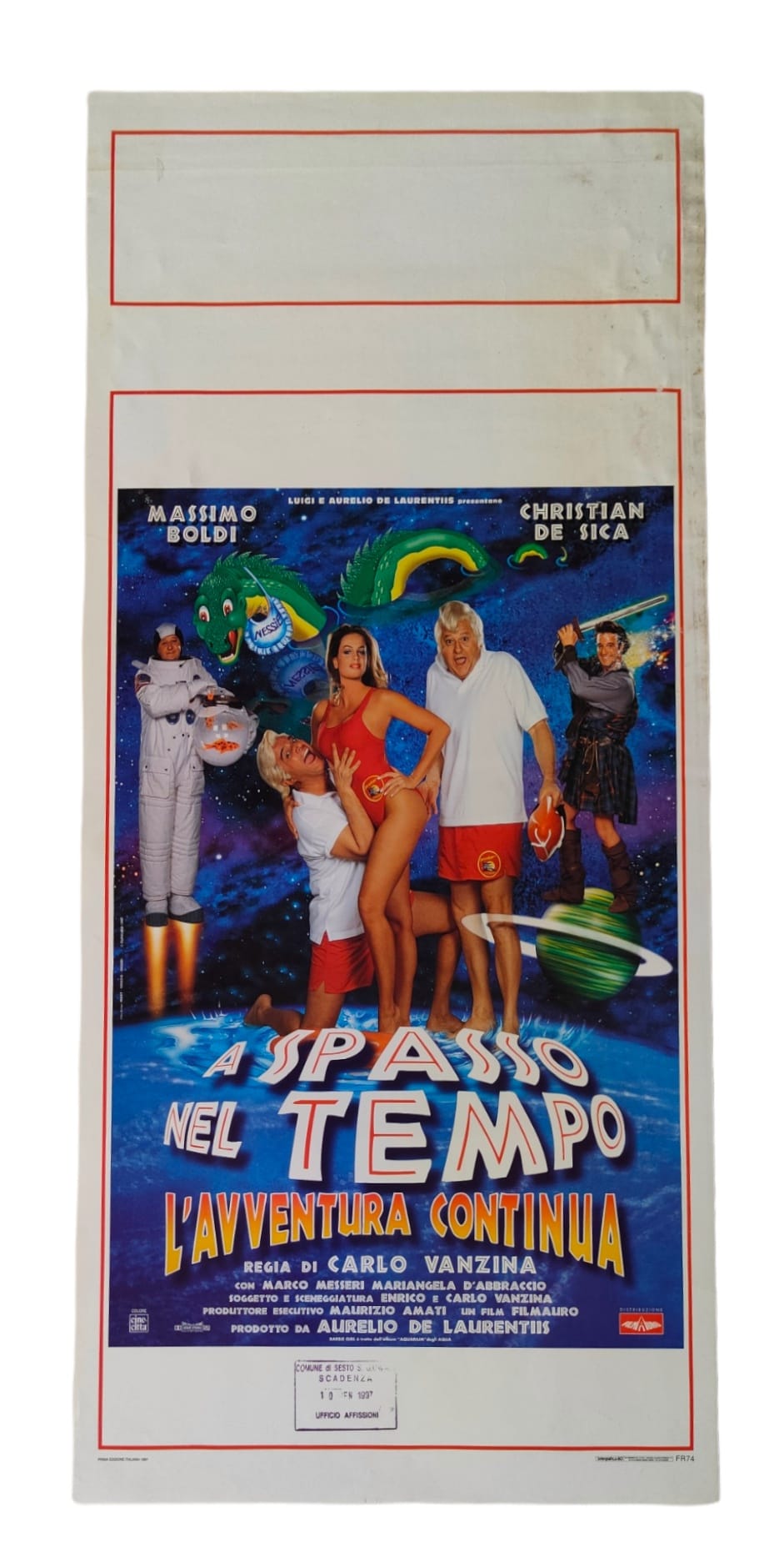 Locandina originale di cinema - A spasso nel tempo, L'avventura continua