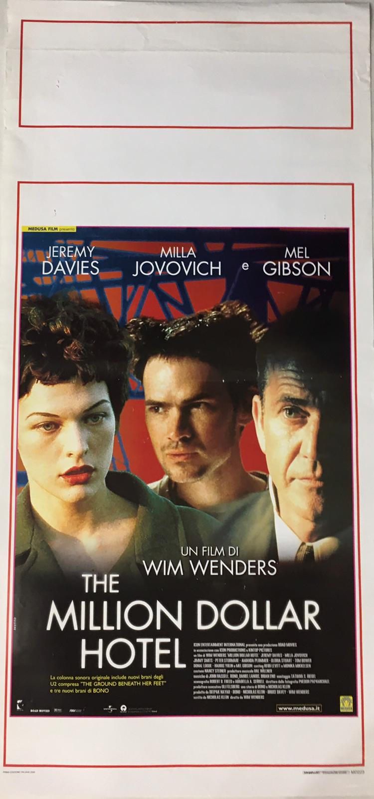 Locandina Di Cinema Originale D'Epoca The Million Dollar Hotel 2000 Tortona4Arte