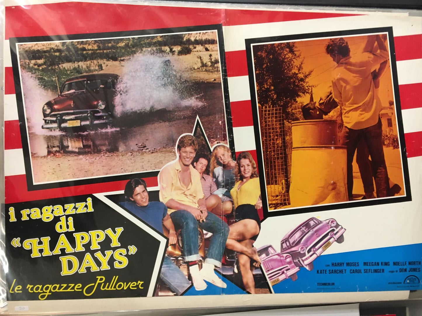 Fotobusta Di Cinema Originale D'Epoca I Ragazzi Di Happy Days 1975 Tortona4Arte