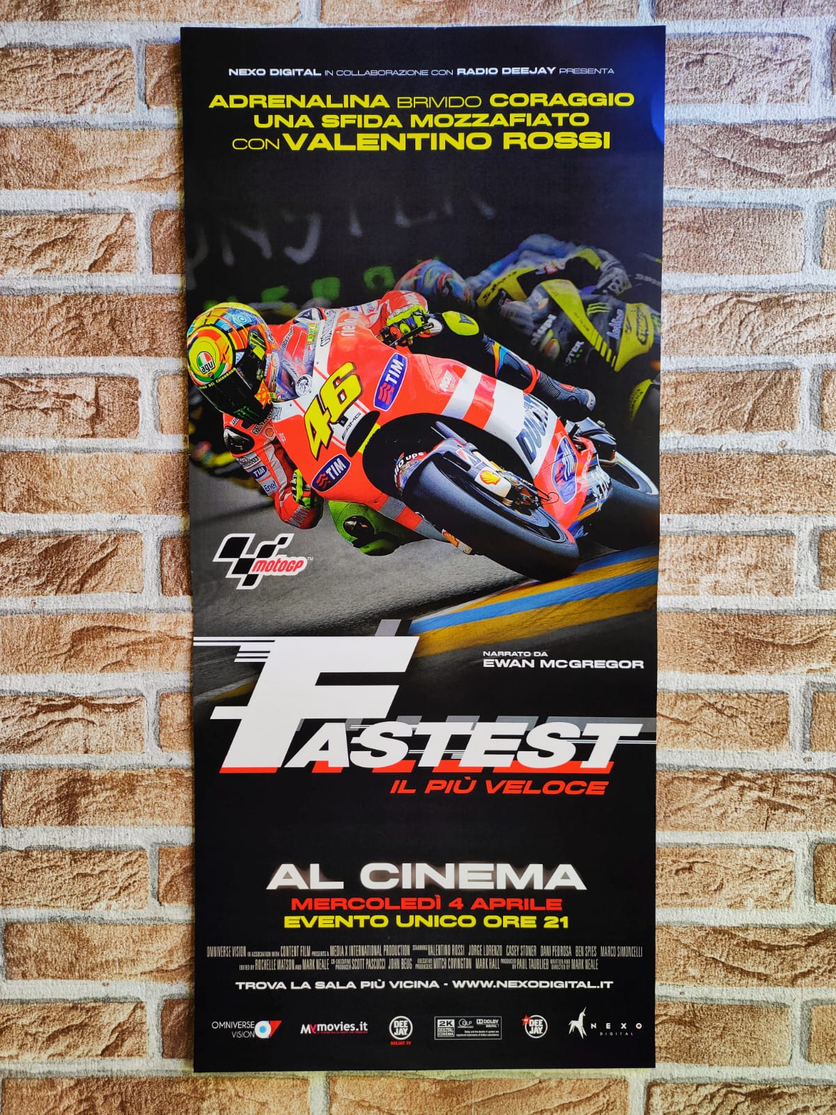 Locandina originale di cinema - Fastest il più veloce Tortona4Arte
