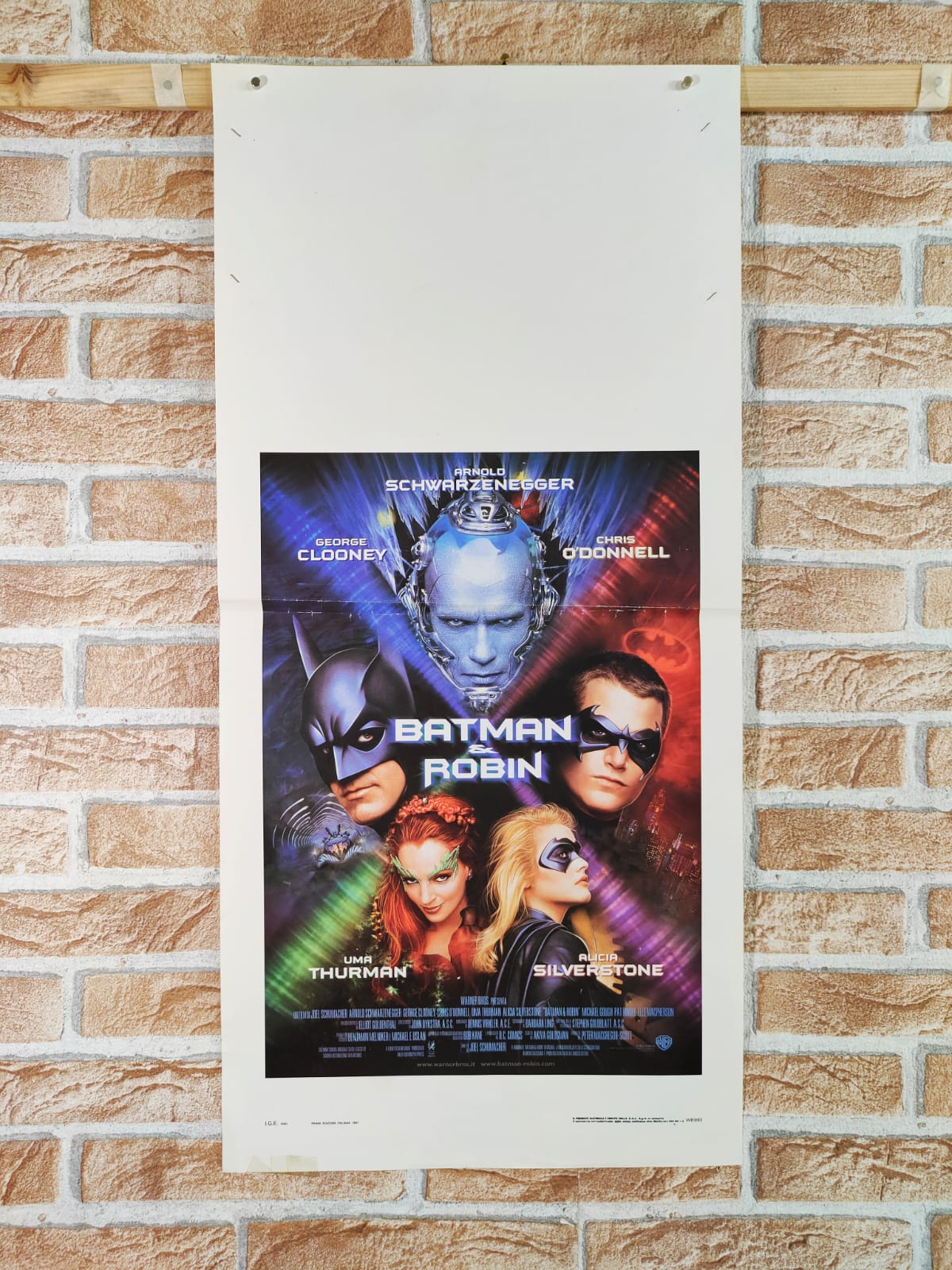 Locandina originale di cinema - Batman & Robin Tortona4Arte