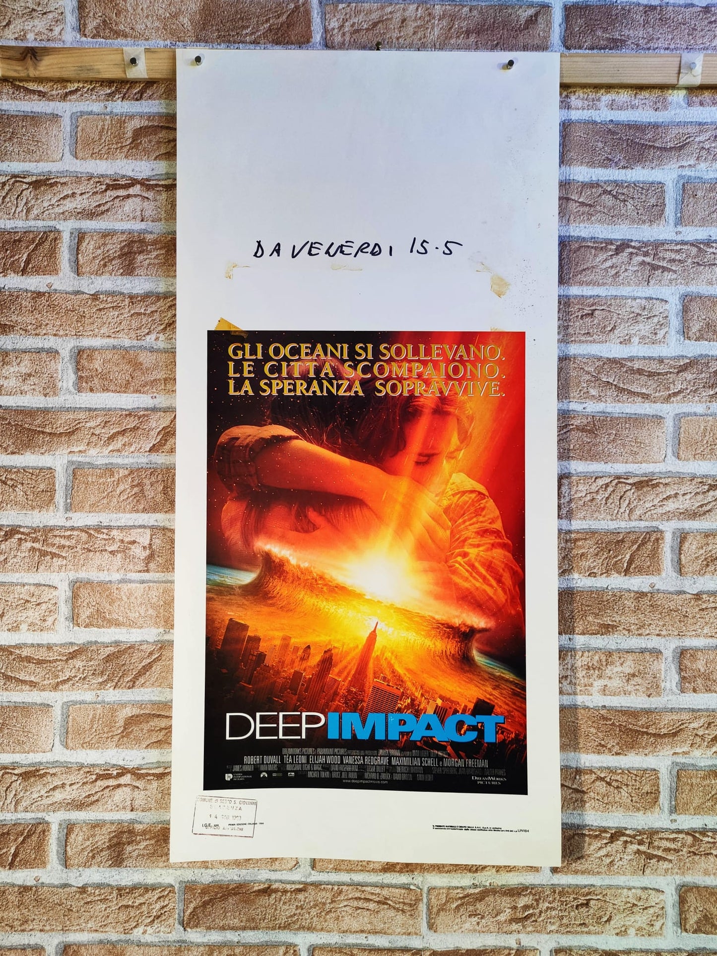 Locandina originale di cinema - Deep Impact Tortona4Arte