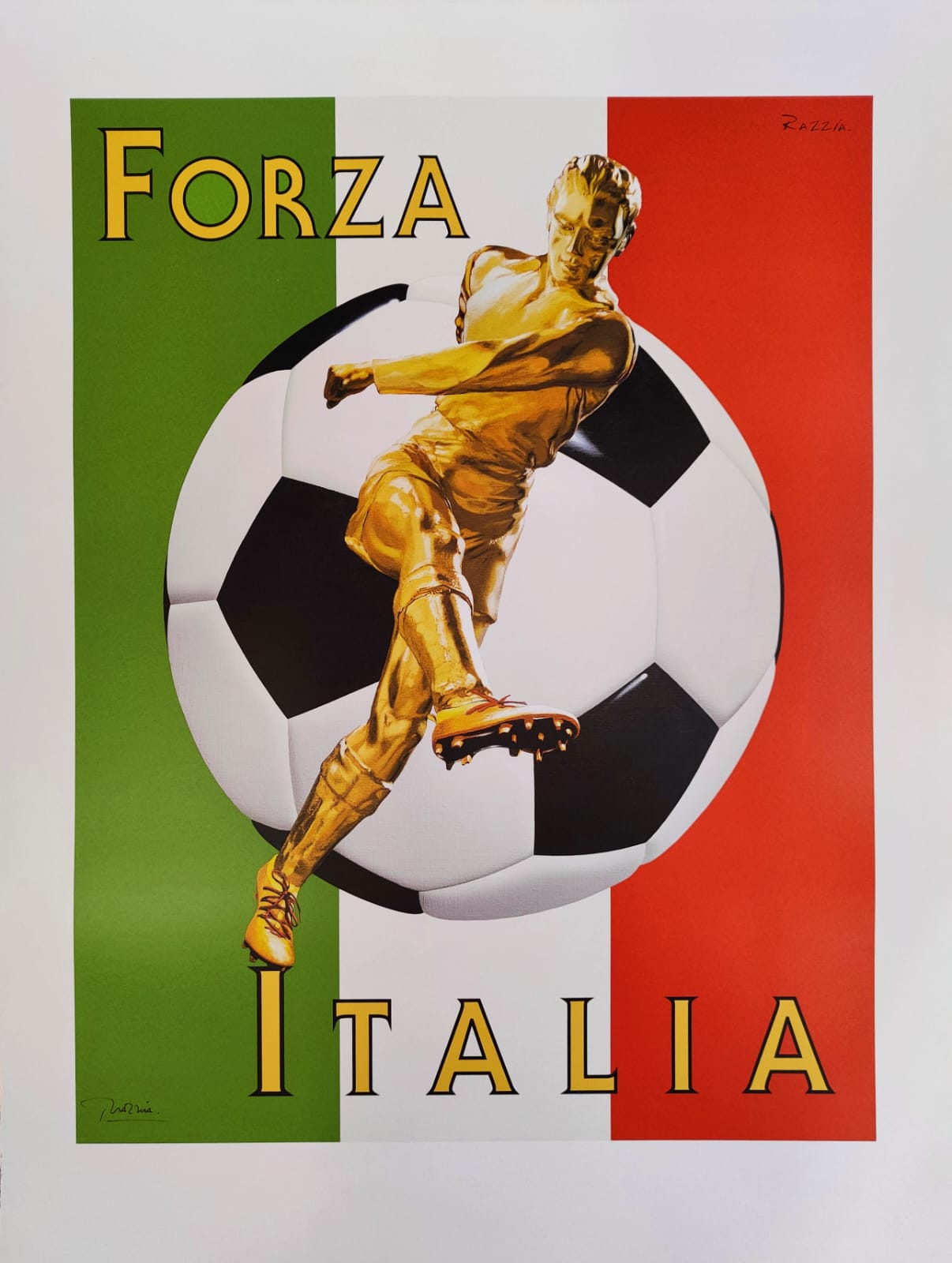 Manifesto Pubblicitario Forza Italia (Razzia) Tortona4Arte