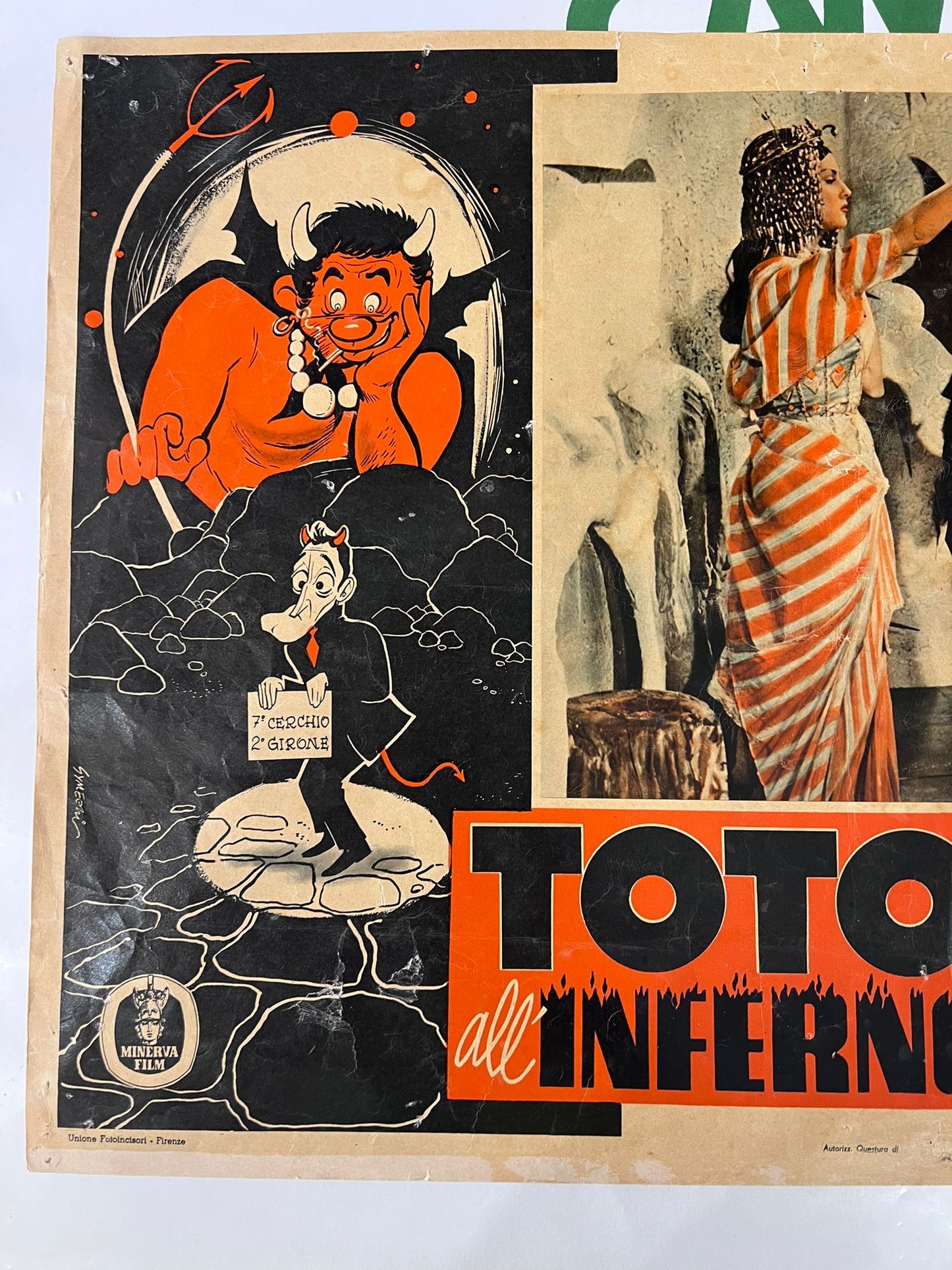 Fotobusta originale Totò L'Inferno Tortona4Arte