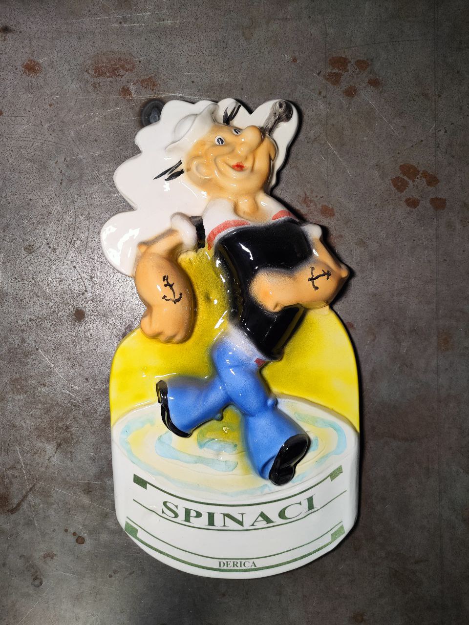 Ceramica pubblicitaria Braccio di Ferro - Popeye - Derica Tortona4Arte