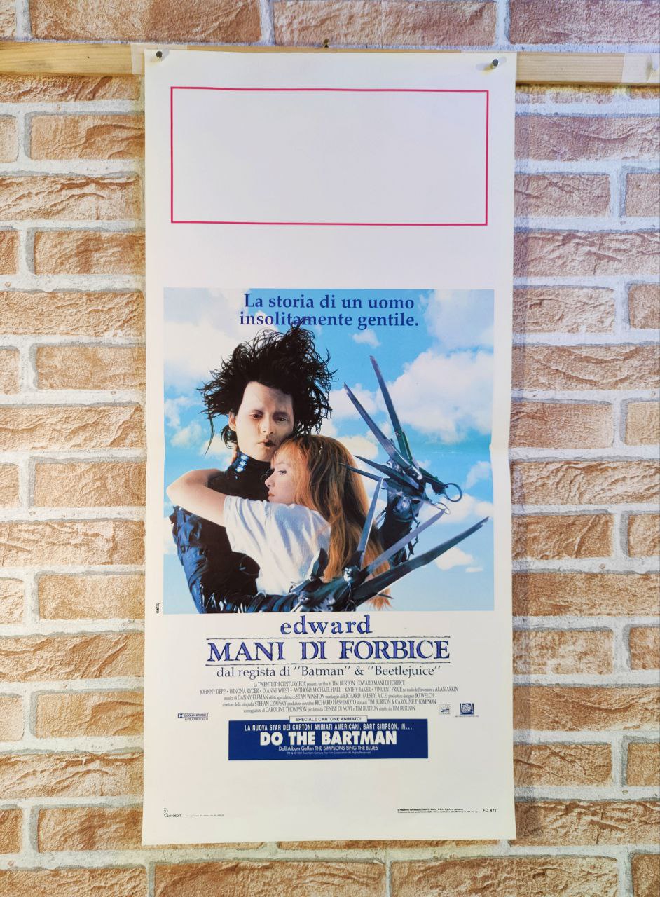 Locandina originale di cinema - Edward mani di forbice