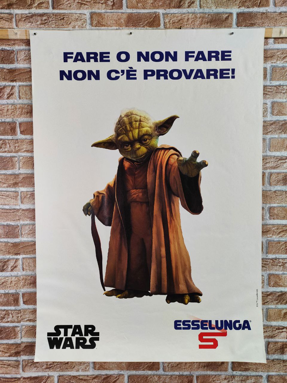 Manifesto originale pubblicitario - Esselunga, Star Wars