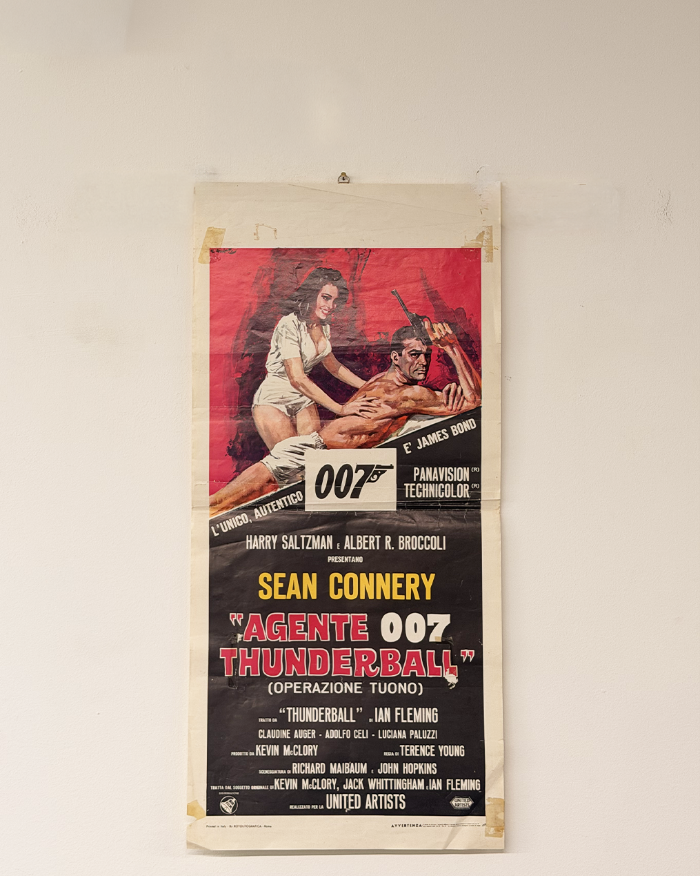 Locandina di cinema - Agente 007 Thunderball - Sean Connery