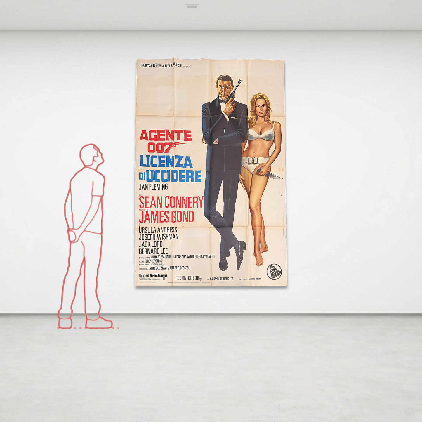 Manifesto di cinema - Agente 007 licenza di uccidere - Sean Connery