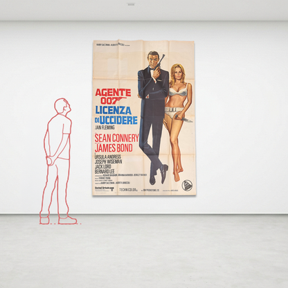 Manifesto di cinema - Agente 007 licenza di uccidere - Sean Connery