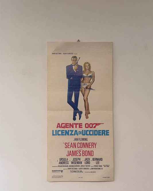 Locandina di cinema - 007 Licenza per uccidere - Sean Connery