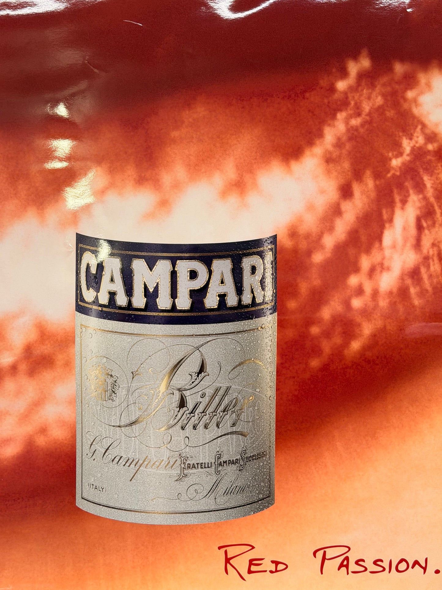 Manifesto pubblicitario originale - Campari Red Passion