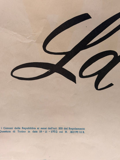 Manifesto pubblicitario originale - Alemagna Charms caramelle