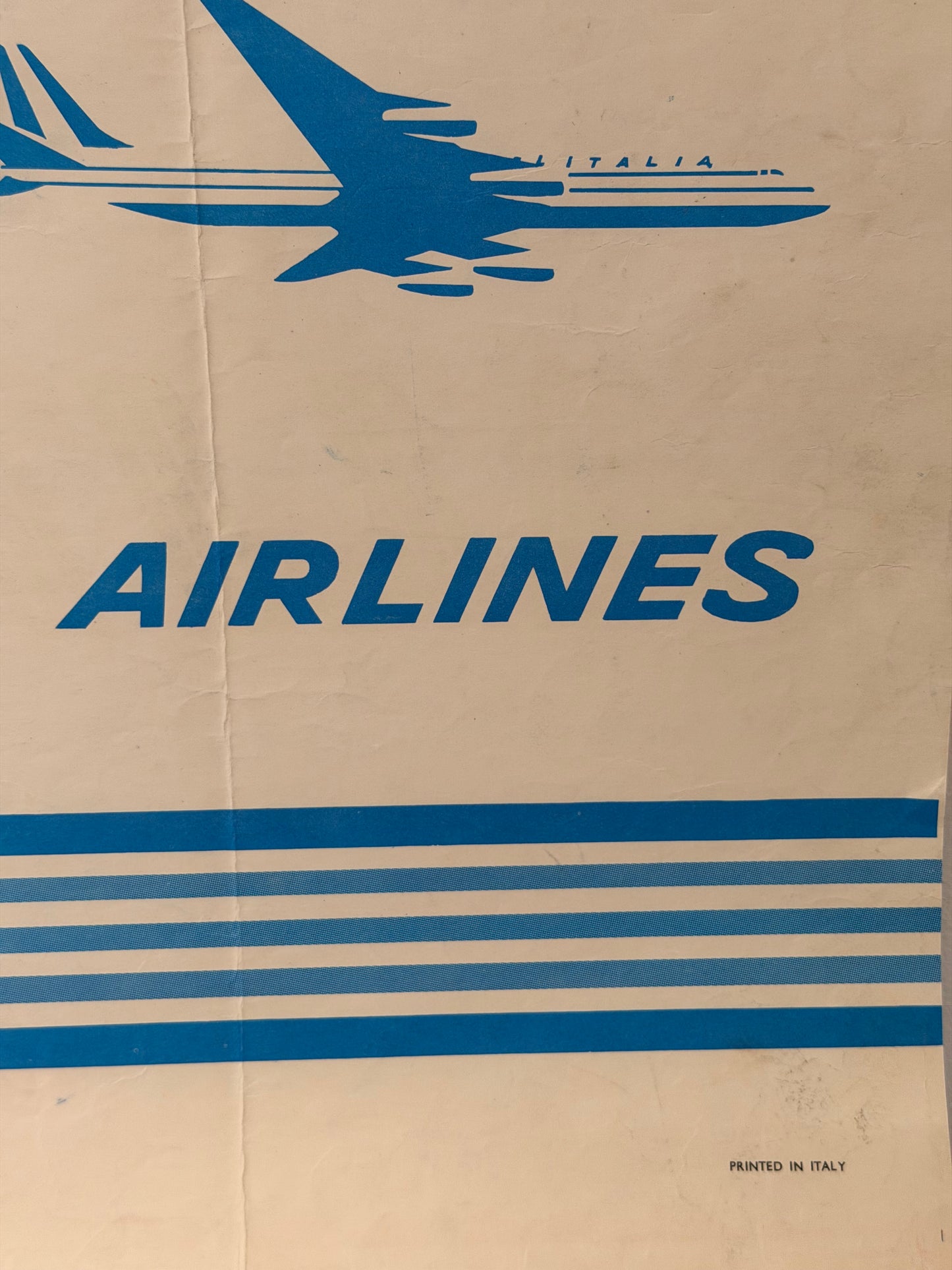 Manifesto pubblicitario originale - Alitalia Milano