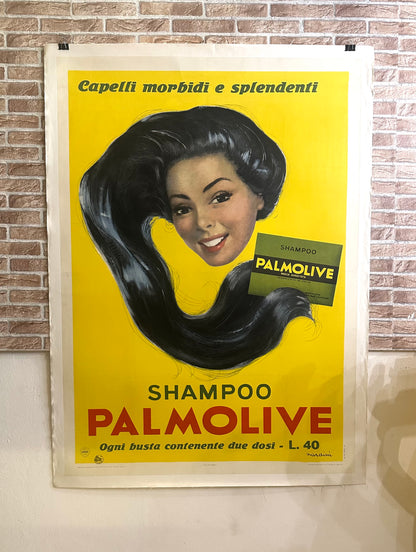 Manifesto pubblicitario originale - Shampoo Palmolive