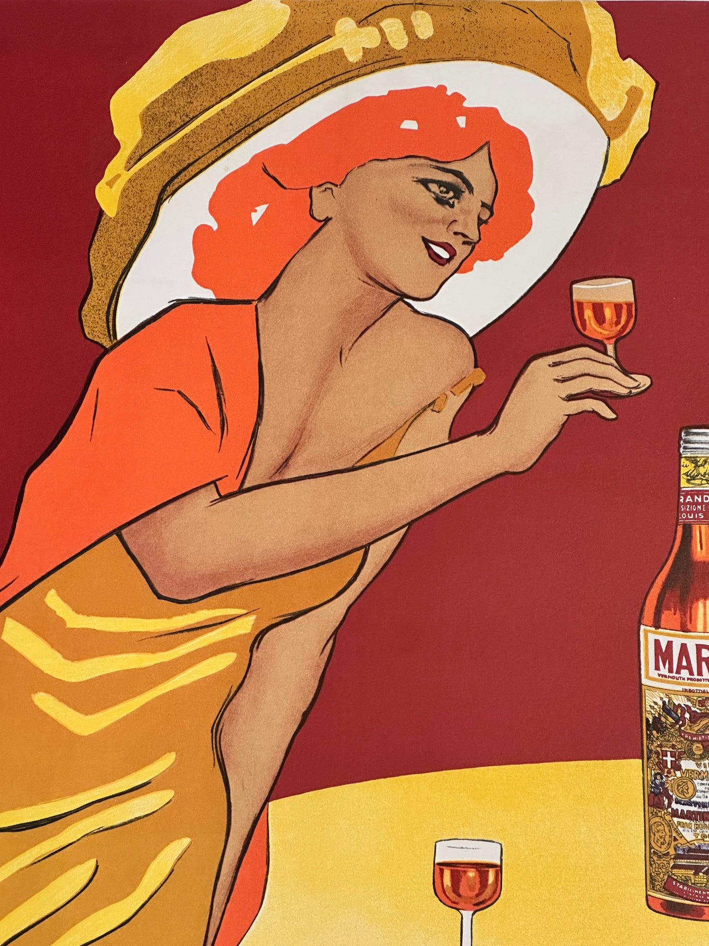 Manifesto originale pubblicitario - Martini e Rossi, Vermouth Torino
