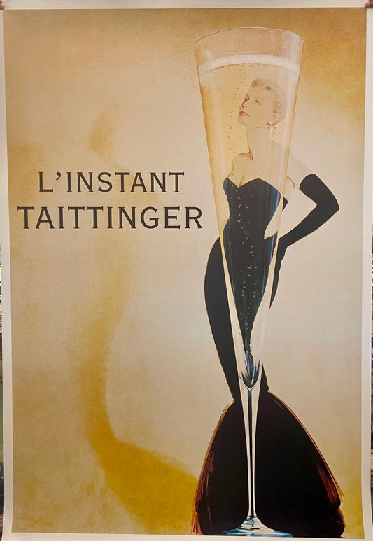 Manifesto pubblicitario originale - Champagne Taittinger Grace Kelly