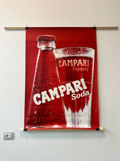 Manifesto pubblicitario originale- Campari Soda