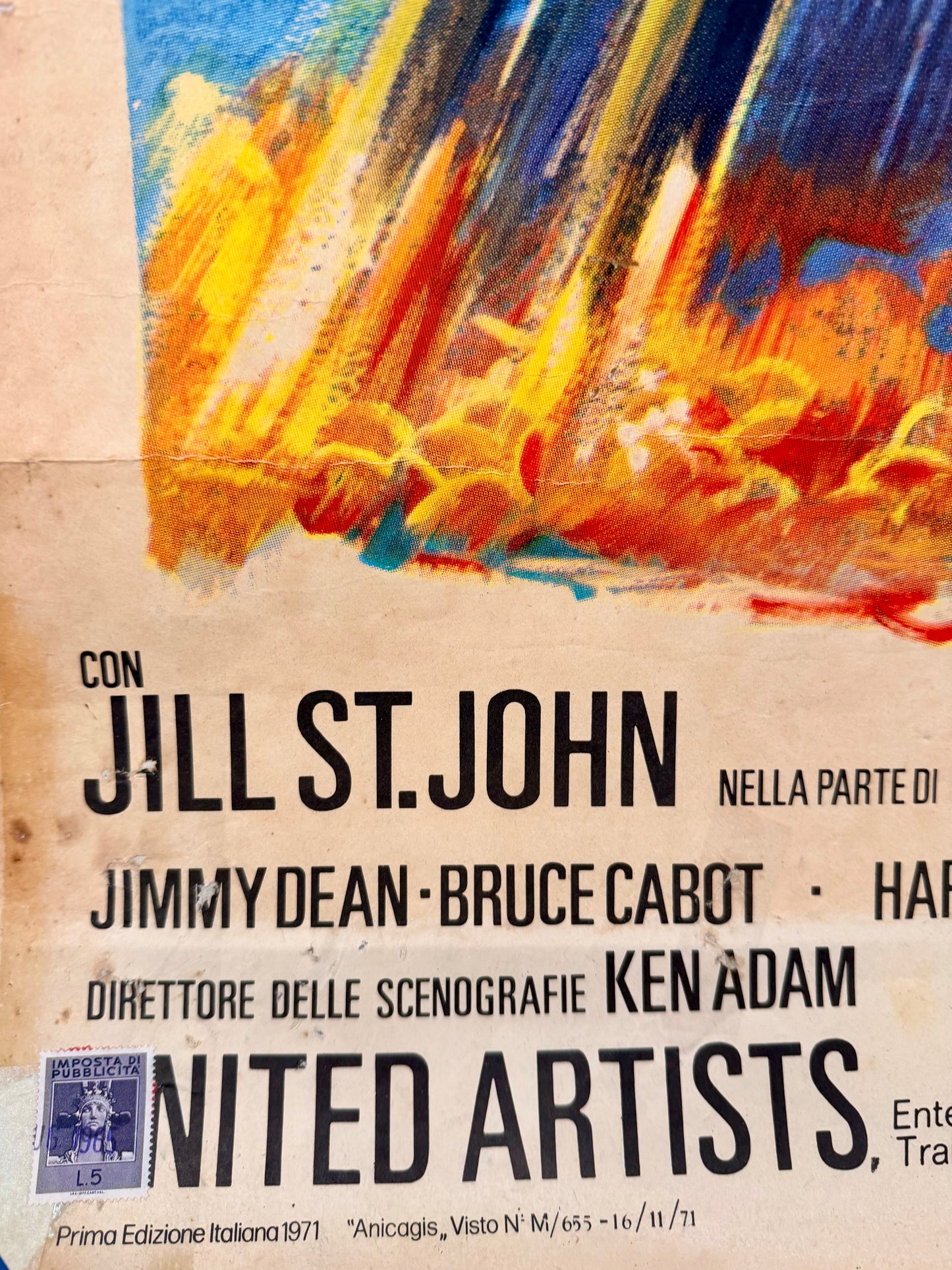 Manifesto di cinema - 007 Una Cascata di Diamanti - Sean Connery