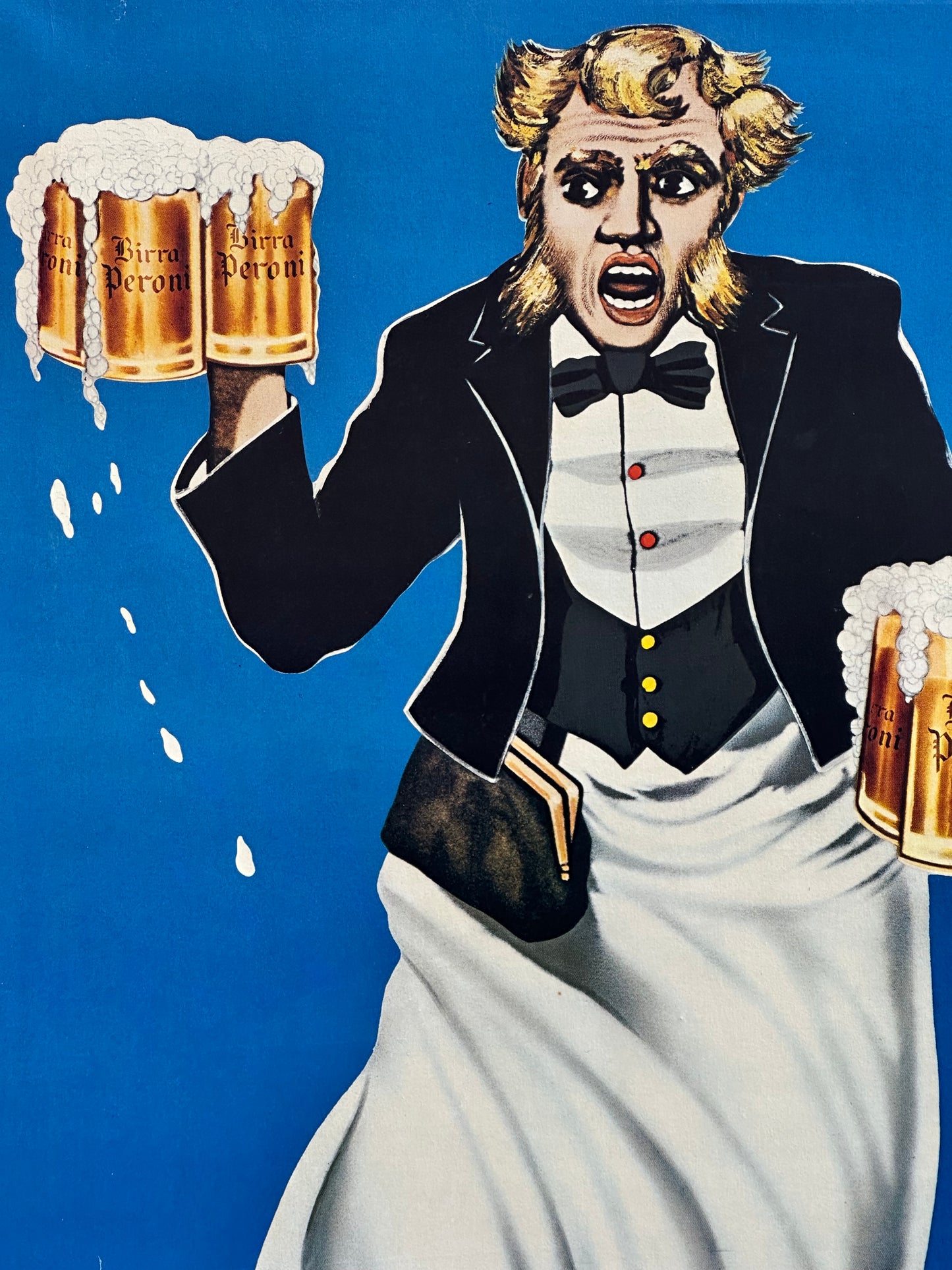 Manifesto pubblicitario originale - Birra Peroni - Roma