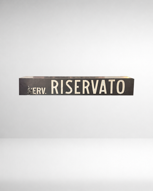 Insegna luminosa Servizio Riservato