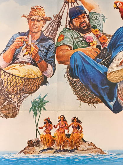 Manifesto di cinema - Chi trova un amico trova un tesoro - Bud Spencer e Terence Hill