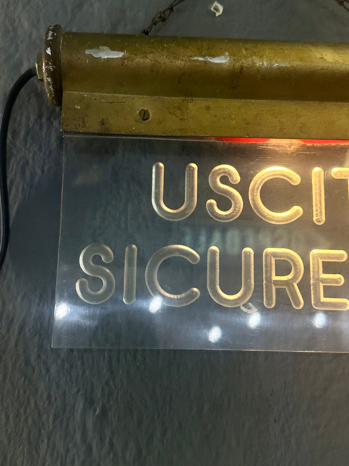 Insegna luminosa - Uscita sicurezza