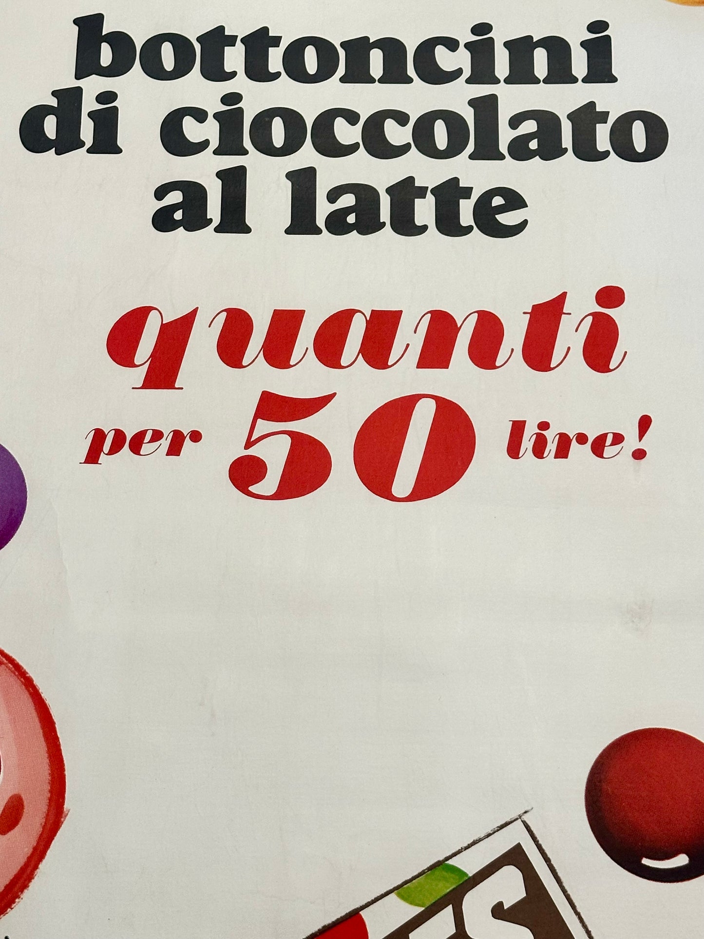 Manifesto pubblicitario originale- Smarties