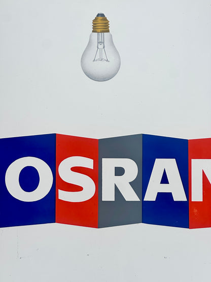 Targa smaltata originale OSRAM