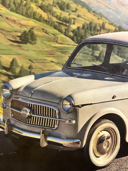 Manifesto pubblicitario originale - Fiat 1100