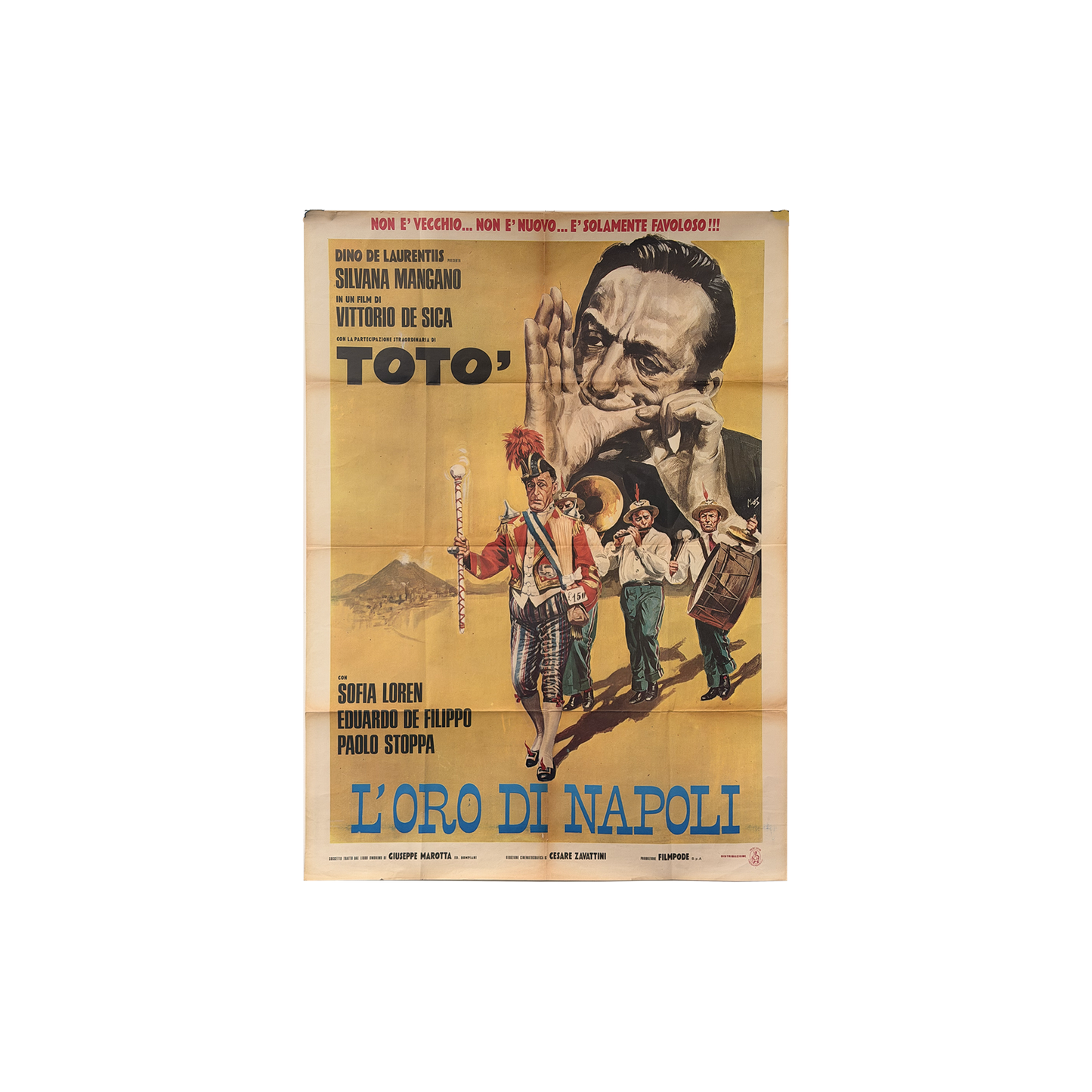 Manifesto originale di cinema - Toto’ L’oro di Napoli