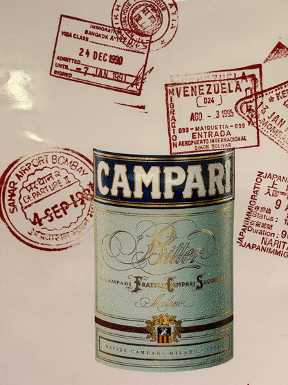 Manifesto pubblicitario originale - Campari Red Language